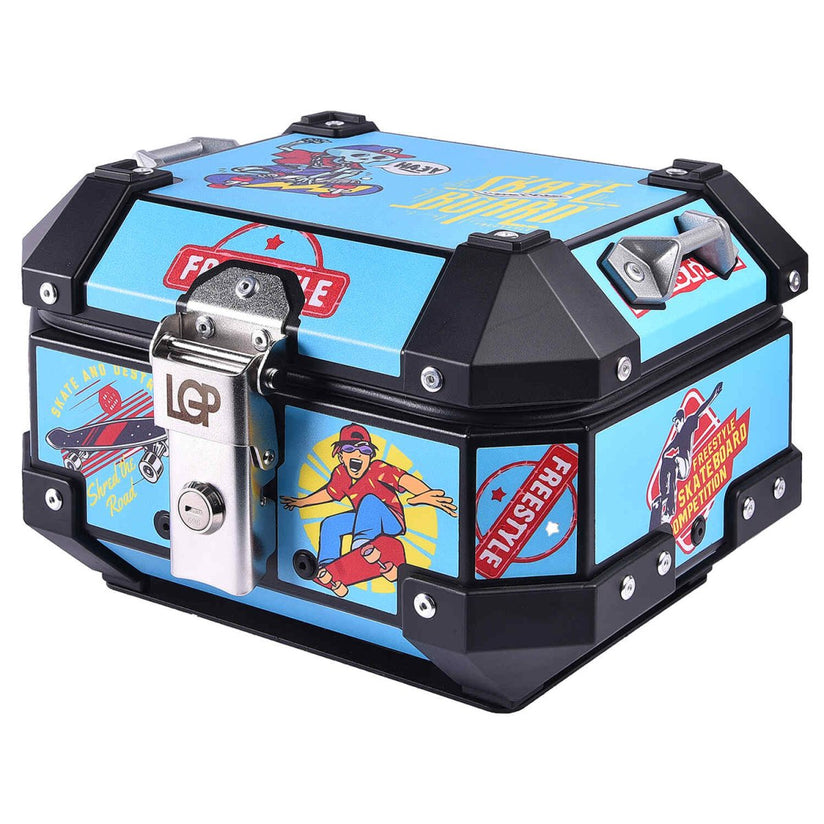 LGP Top Box 10 litres Blue Graphics - LGPT0008