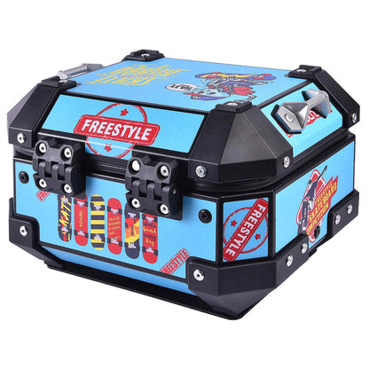 LGP Top Box 10 litres Blue Graphics - LGPT0008