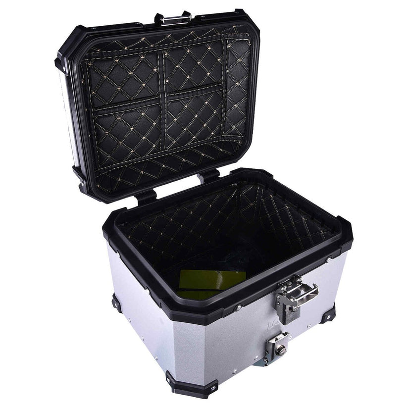 LGP Top Box 36L Silver With Backrest - LGPT0011