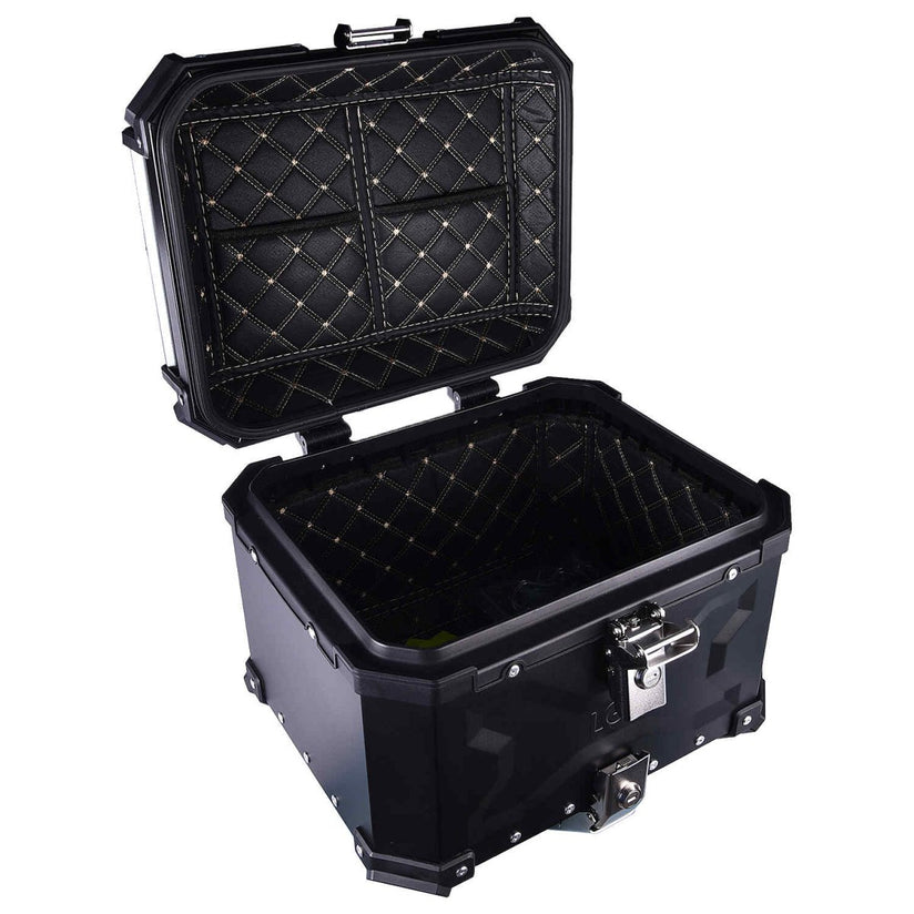 LGP Top Box 36 Litre Black X Type With Backrest - LGPT0058