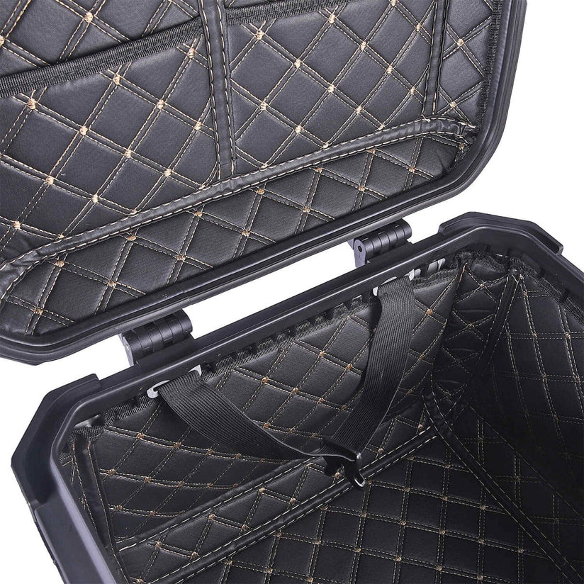 LGP Top Box 36 Litre Silver X Type With Backrest - LGPT0057