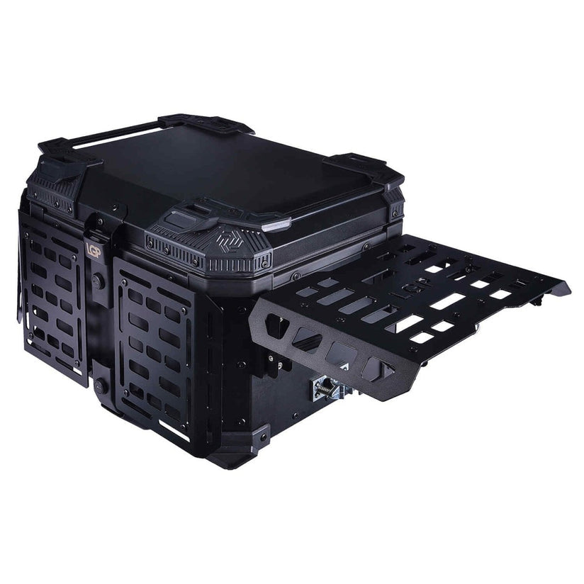 LGP Top Box 45L Black Armoured With Backrest - LGPT0052