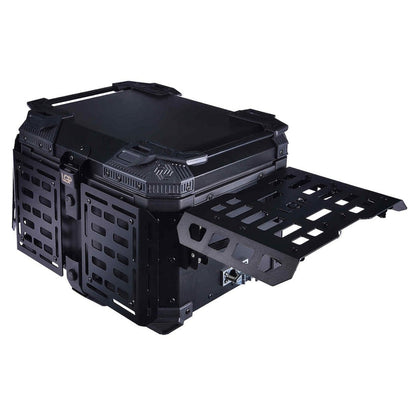 LGP Top Box 45L Black Armoured With Backrest - LGPT0052