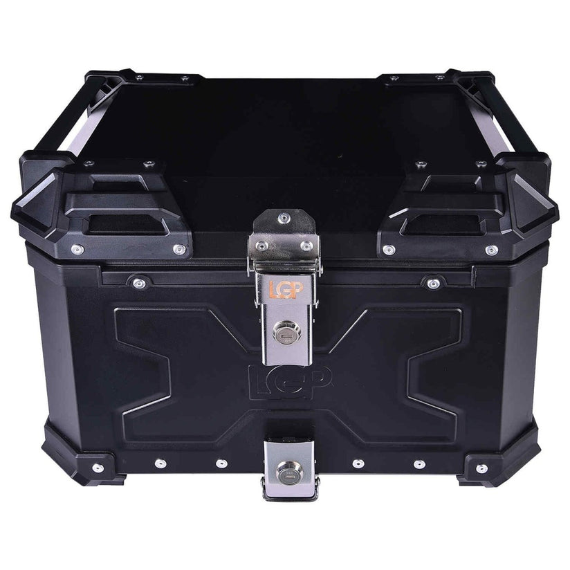 LGP Top Box 45L Black Double Type X With Backrest - LGPT0060