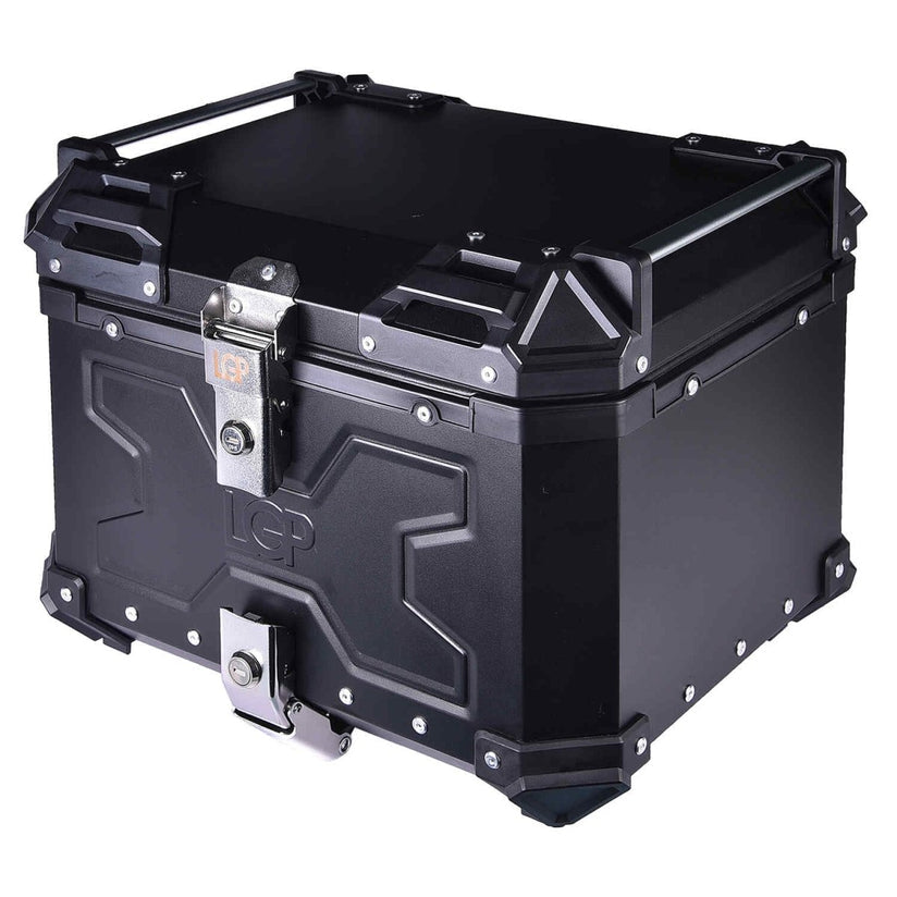 LGP Top Box 45L Black Double Type X With Backrest - LGPT0060