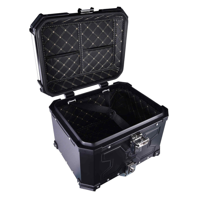 LGP Top Box 45L Black Double Type X With Backrest - LGPT0060