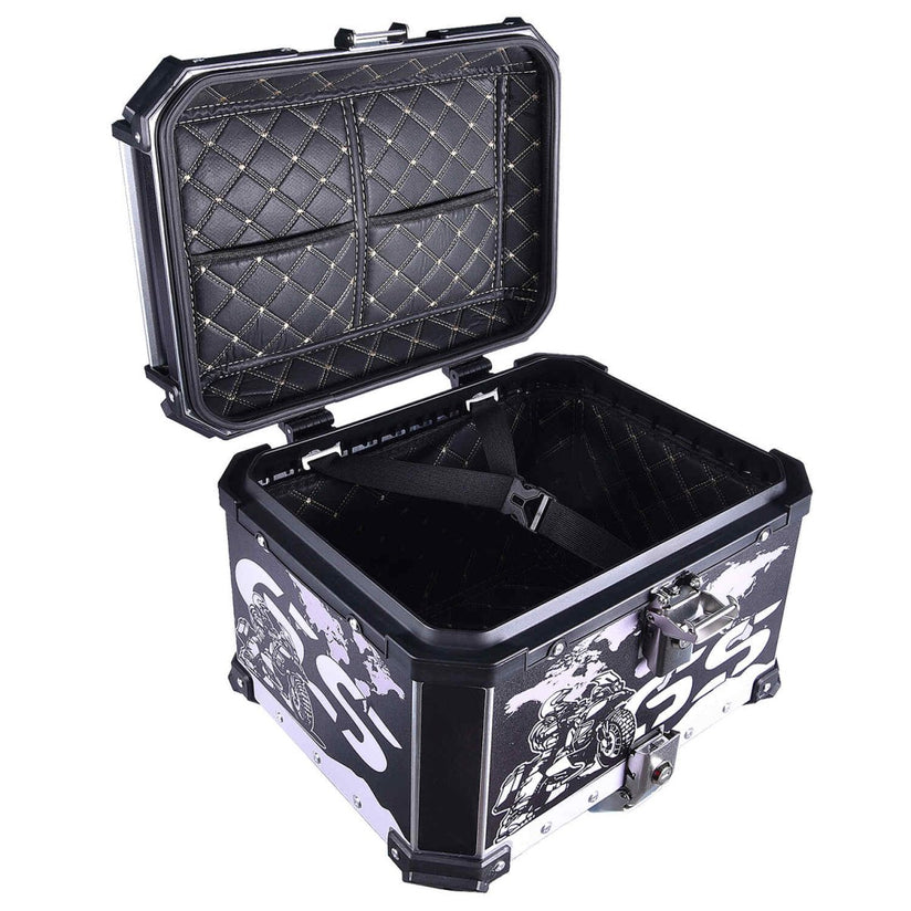 LGP Top Box 45L Black GS With Backrest - LGPT0065