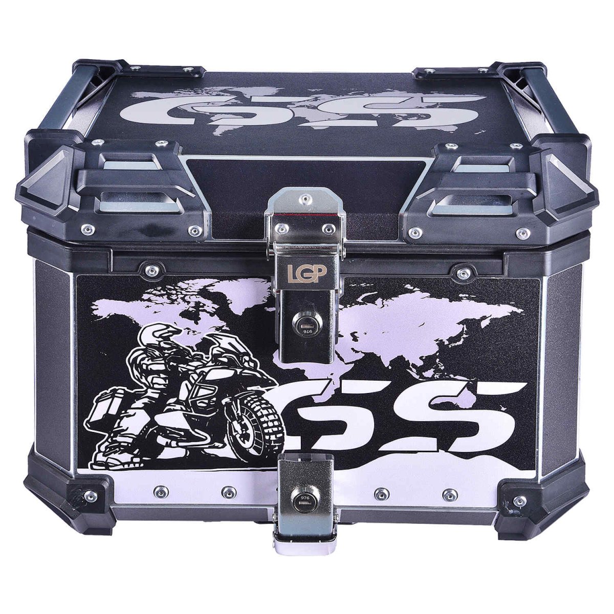 LGP Top Box 45L Black GS With Backrest - LGPT0065