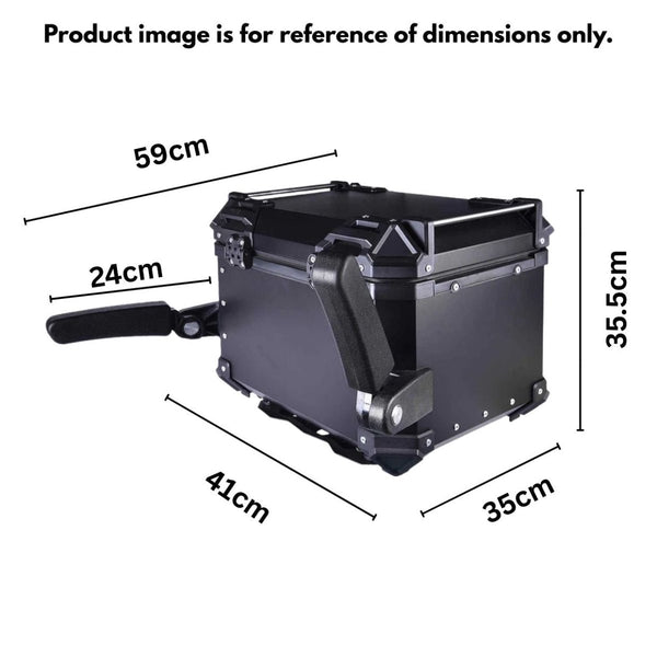 LGP Top Box 45L Black Hand Support With Backrest - LGPT0029