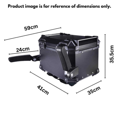 LGP Top Box 45L Black Hand Support With Backrest - LGPT0029