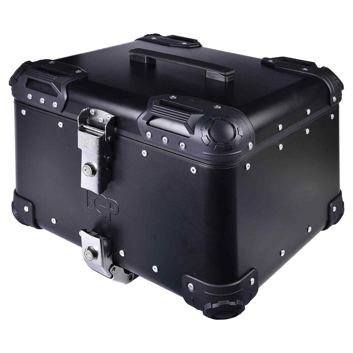 LGP Top Box 45L Black Round Corner With Backrest - LGPT0061