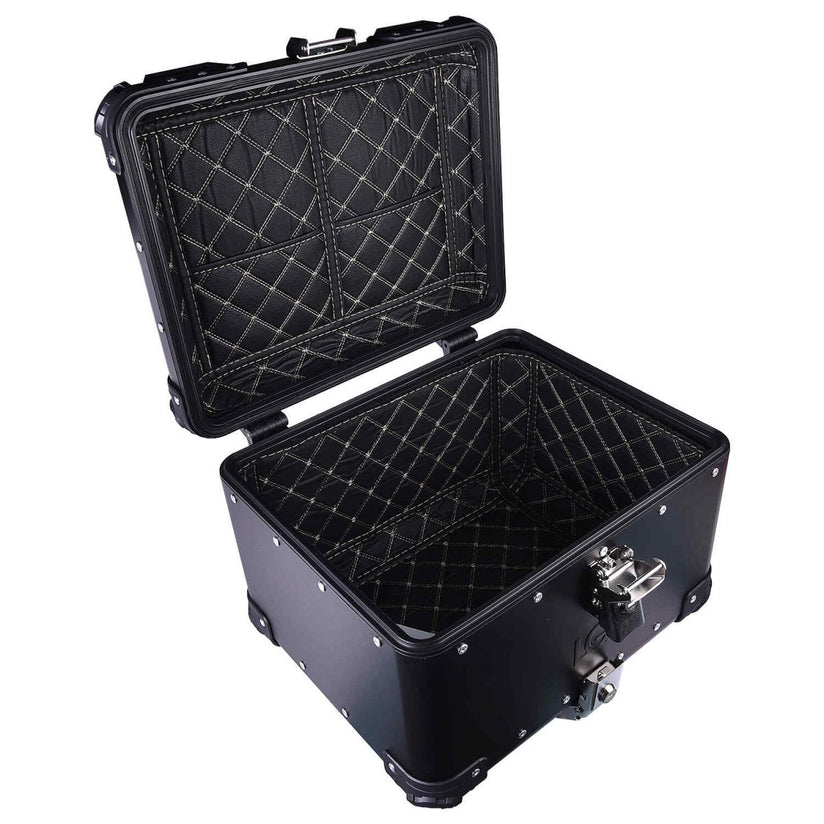 LGP Top Box 45L Black Round Corner With Backrest - LGPT0061