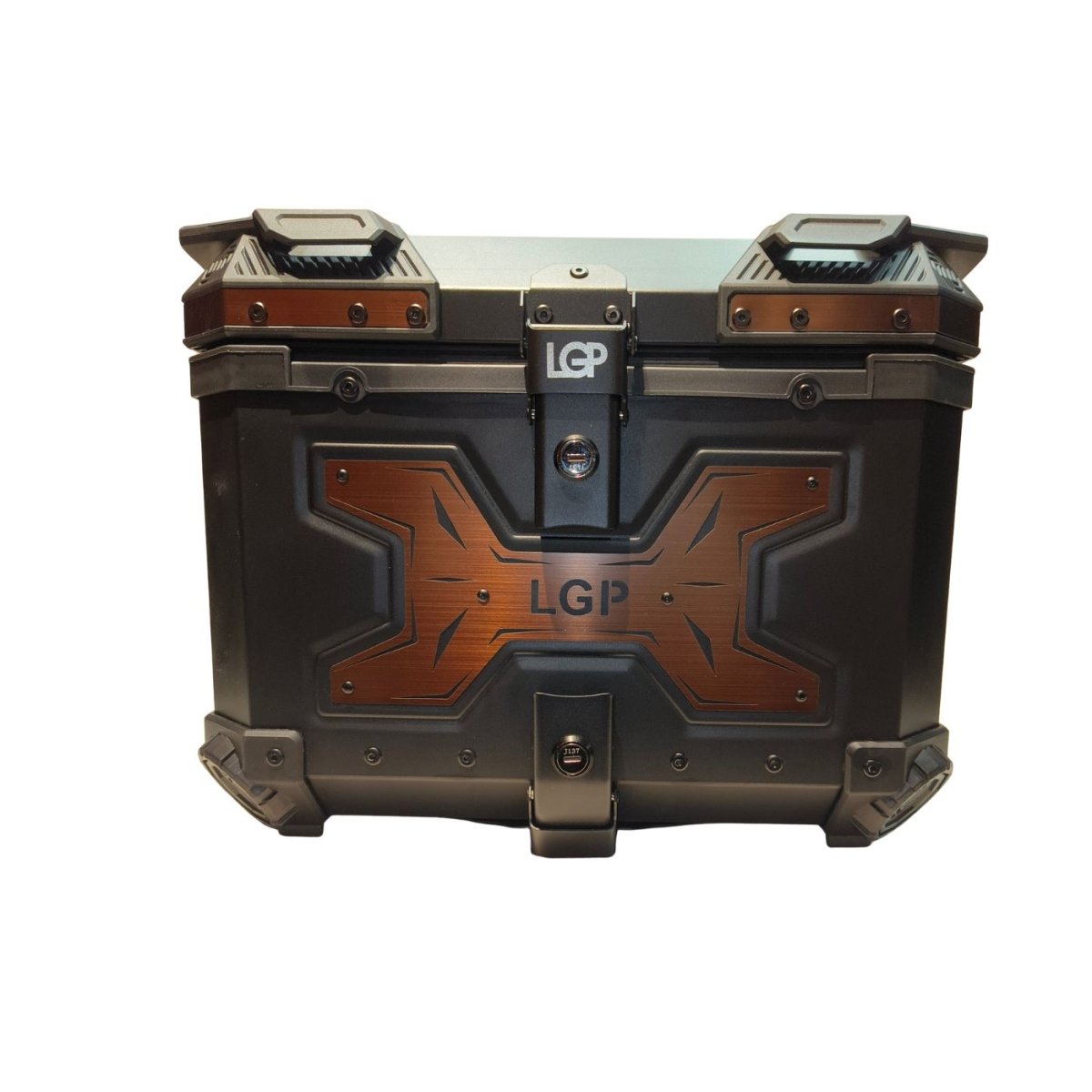 LGP Top Box 45L Black Type X Copper With Backrest - LGPT0093