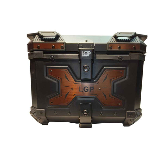 LGP Top Box 45L Black Type X Copper With Backrest - LGPT0093