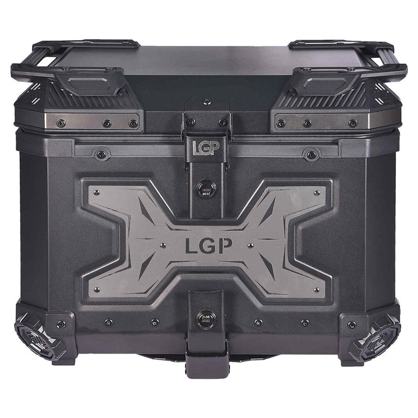 LGP Top Box 45L Black Type X Gray With Backrest - LGPT0094