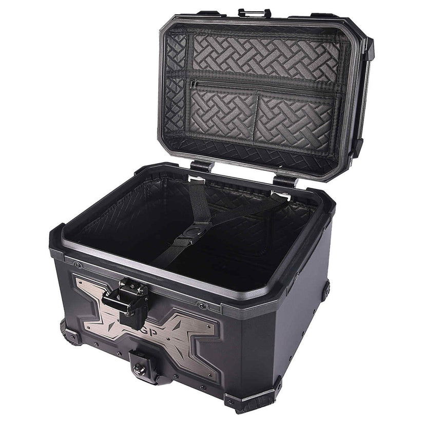 LGP Top Box 45L Black Type X Gray With Backrest - LGPT0094