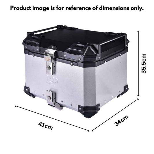 LGP Top Box 45L Black Type X Green With Backrest - LGPT0096