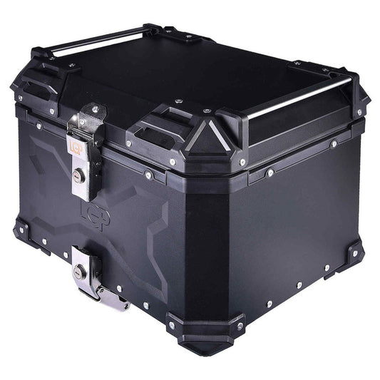 LGP Top Box 45L Black X Type With Backrest - LGPT0016