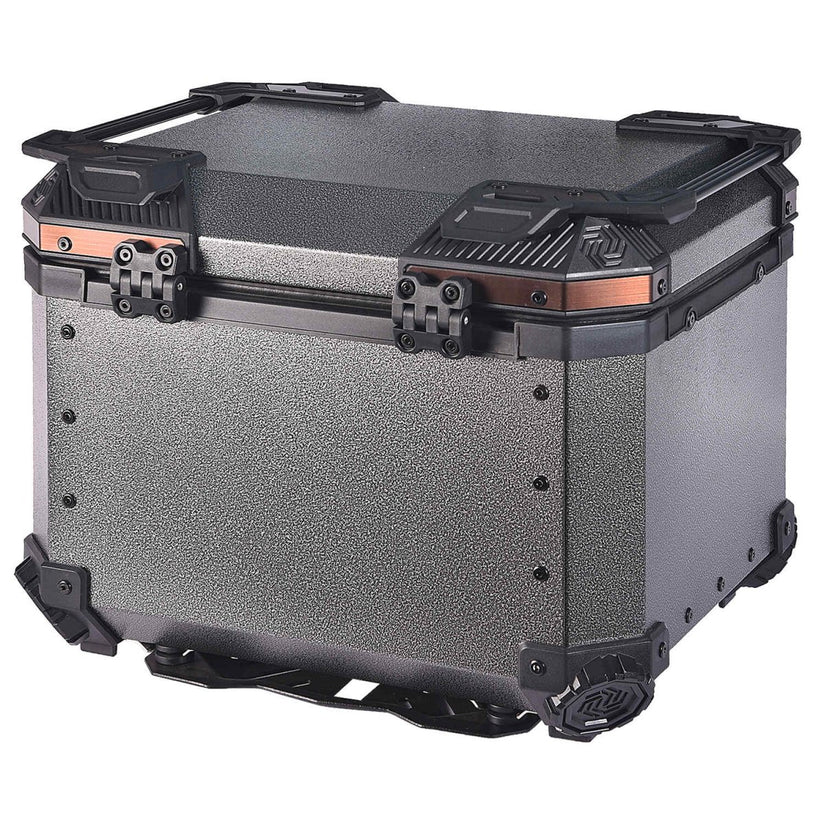 LGP Top Box 45L Gray Wrinkles Copper With Backrest - LGPT0091