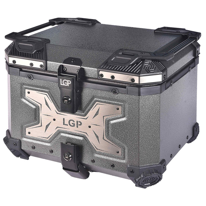 LGP Top Box 45L Gray Wrinkles Gray With Backrest - LGPT0092