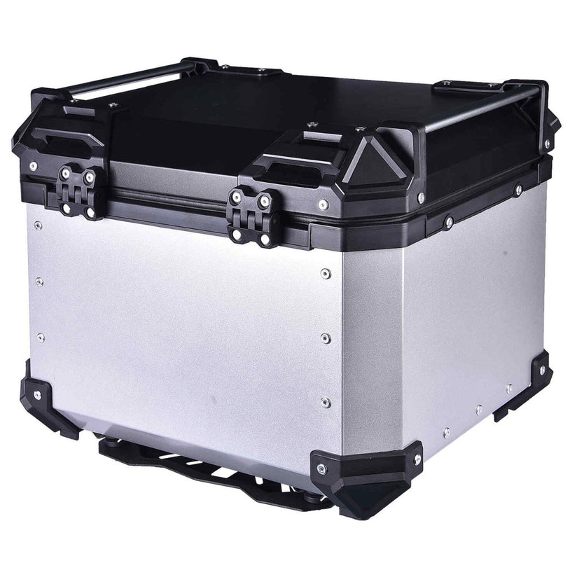 LGP Top Box 45L Silver Double Type X With Backrest - LGPT0059