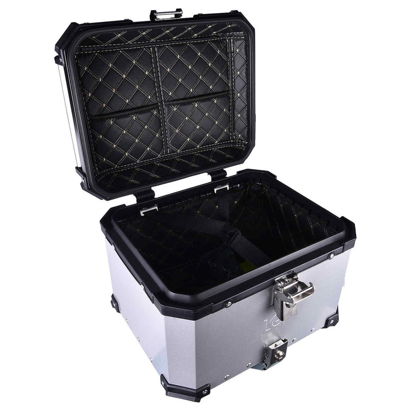 LGP Top Box 45L Silver With Backrest - LGPT0013