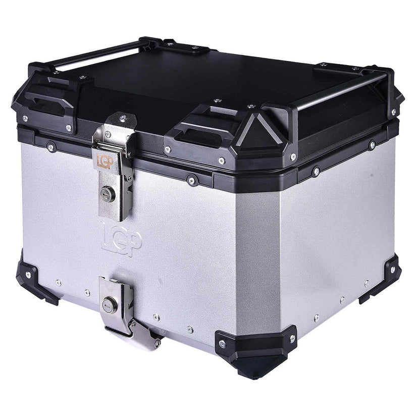 LGP Top Box 45L Silver With Backrest - LGPT0013