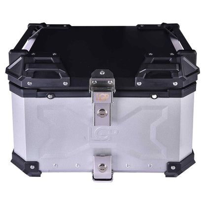 LGP Top Box 45L Silver X Type With Backrest - LGPT0015