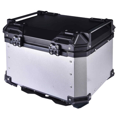 LGP Top Box 45L Silver X Type With Backrest - LGPT0015
