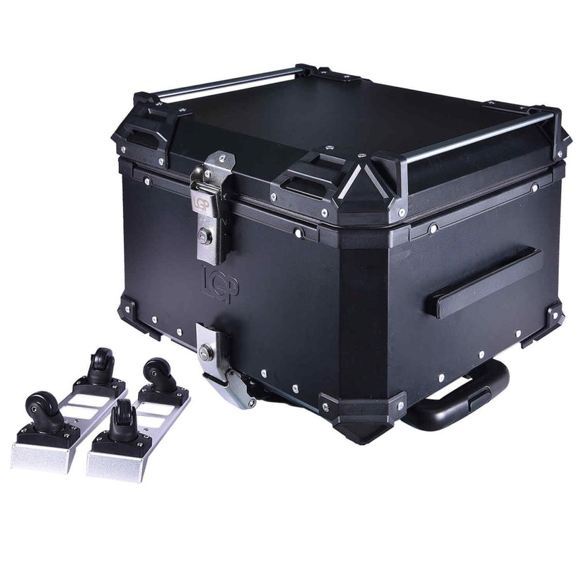LGP Top Box 55L Black Pull Rod With Backrest - LGPT0069