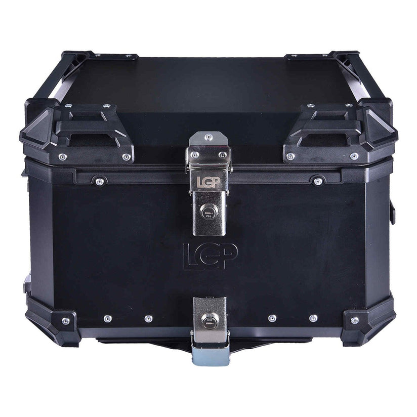 LGP Top Box 55L Black Pull Rod With Backrest - LGPT0069