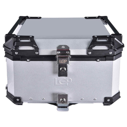LGP Top Box 55L Silver Pull Rod With Backrest - LGPT0068