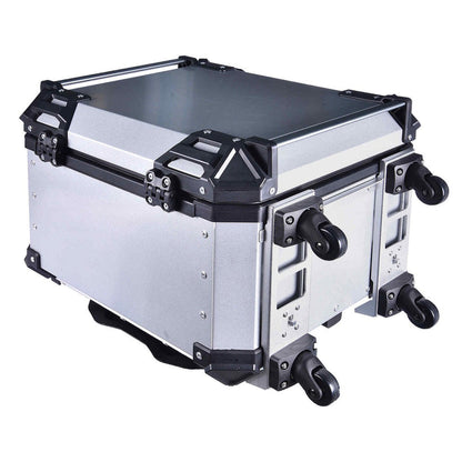 LGP Top Box 55L Silver Pull Rod With Backrest - LGPT0068