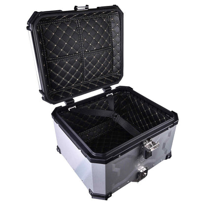 LGP Top Box 55L Silver Type X With Backrest - LGPT0032