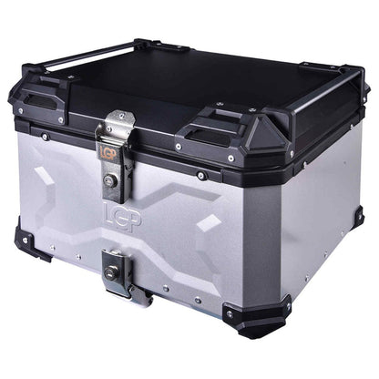 LGP Top Box 55L Silver Type X With Backrest - LGPT0032