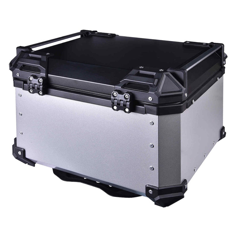 LGP Top Box 55L Silver Type X With Backrest - LGPT0032