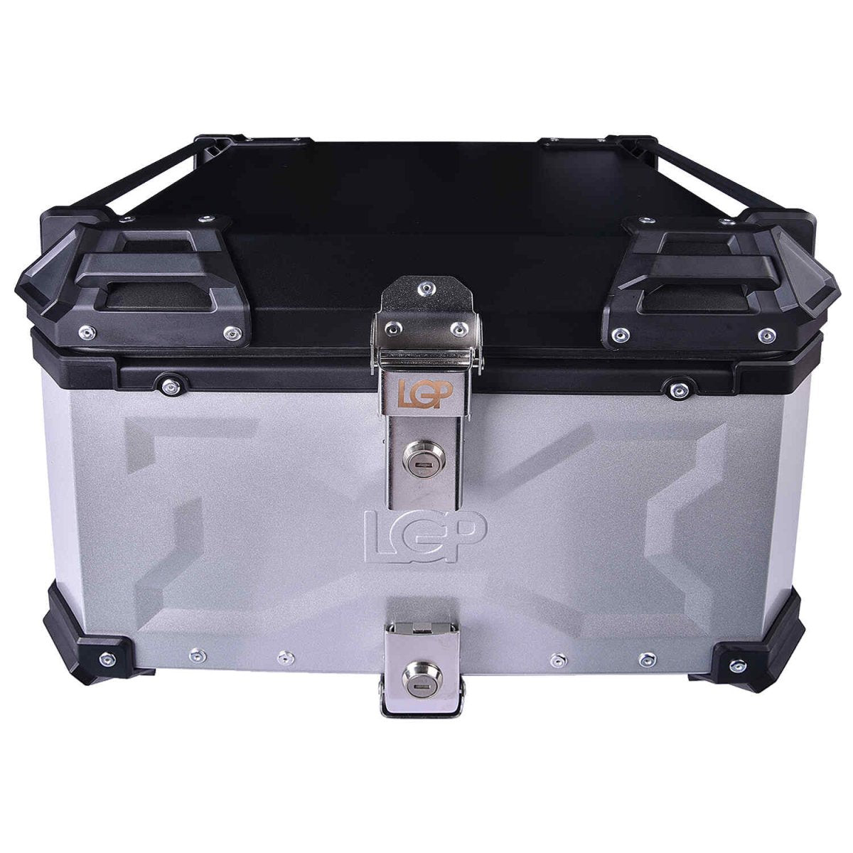 LGP Top Box 55L Silver Type X With Backrest - LGPT0032