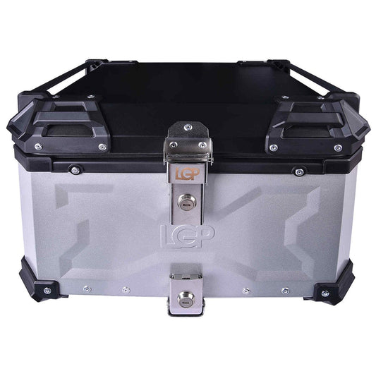 LGP Top Box 55L Silver Type X With Backrest - LGPT0032