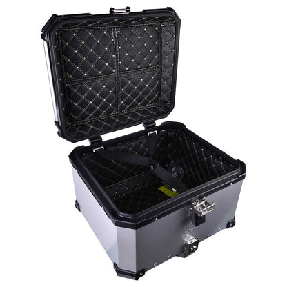 LGP Top Box 55L Silver With Backrest - LGPT0030