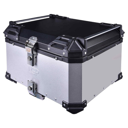 LGP Top Box 55L Silver With Backrest - LGPT0030