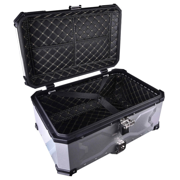 LGP Top Box 65L Silver Type X With Backrest - LGPT0037