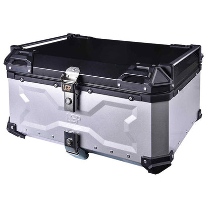 LGP Top Box 65L Silver Type X With Backrest - LGPT0037