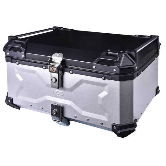 LGP Top Box 65L Silver Type X With Backrest - LGPT0037