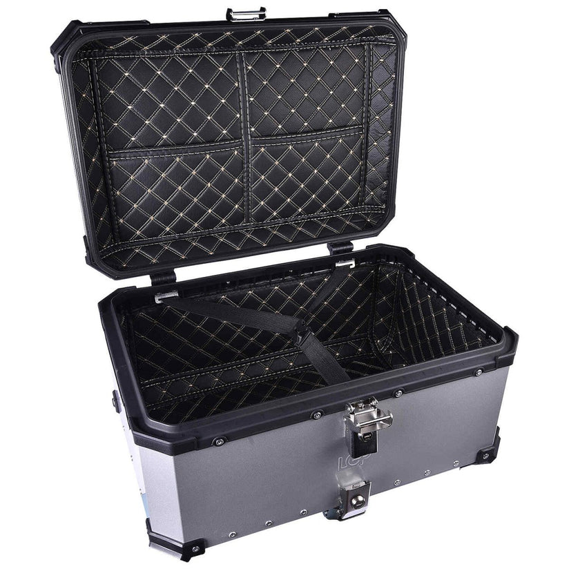 LGP Top Box 65L Silver With Backrest - LGPT0035