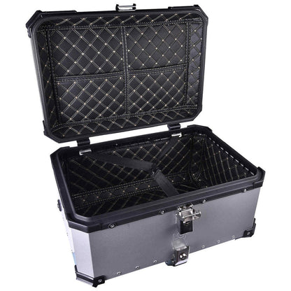 LGP Top Box 65L Silver With Backrest - LGPT0035