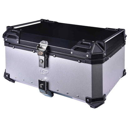 LGP Top Box 65L Silver With Backrest - LGPT0035