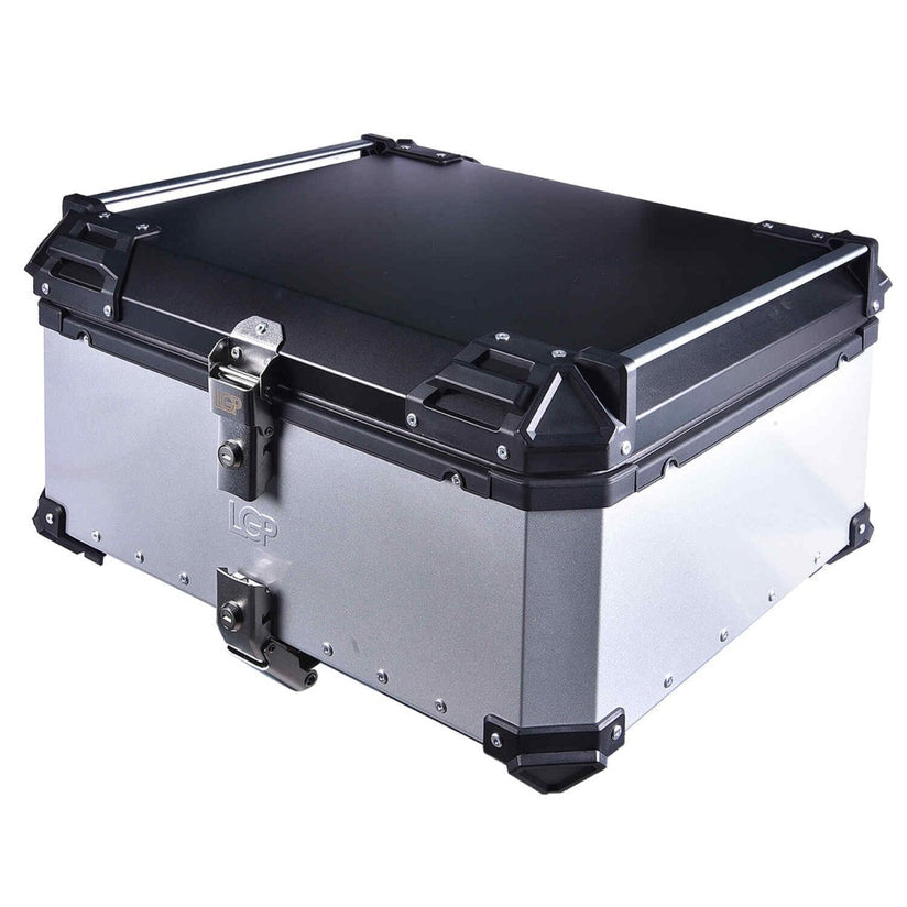 LGP Top Box 80L Silver Plane With Backrest - LGPT0070