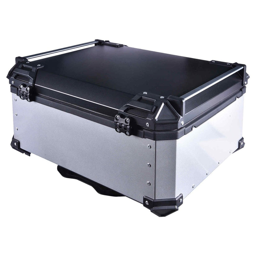 LGP Top Box 80L Silver Plane With Backrest - LGPT0070