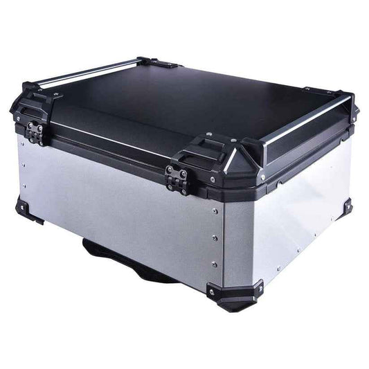 LGP Top Box 80L Silver Plane With Backrest - LGPT0070