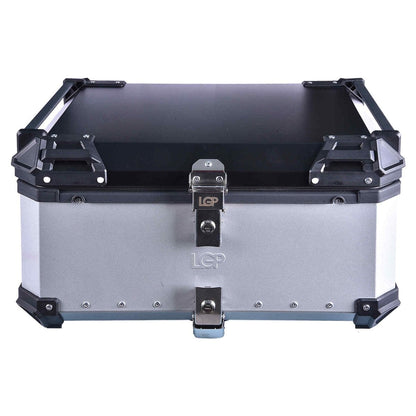 LGP Top Box 80L Silver Plane With Backrest - LGPT0070
